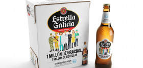 Hijos de Rivera presenta la edición especial de su cerveza Estrella Galicia presidida por el lema: 1 millón de gracias, 1 millón de botellas, en homenaje a la labor de los profesionales que han est