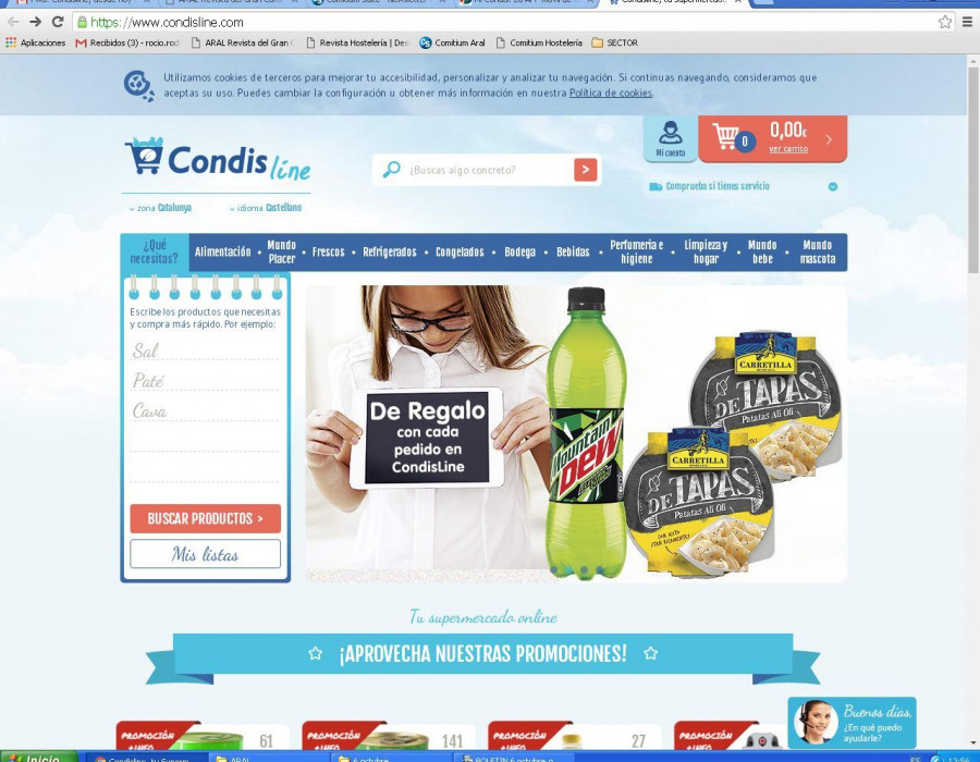 Condisline fue el primer supermercado online que se puso en marcha en España, en el año 2000.
