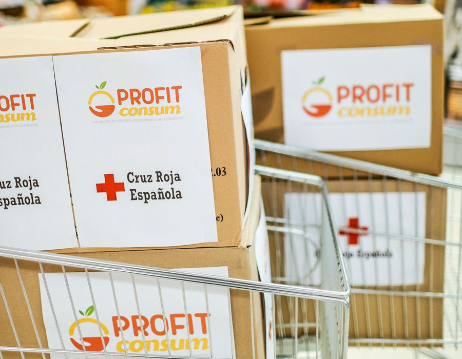 A las donaciones habituales de su Programa Profit se suma un plan de acción especial, que supone la emisión de vales gratuitos por valor de 150.000 € para los bancos de alimentos de todas las prov