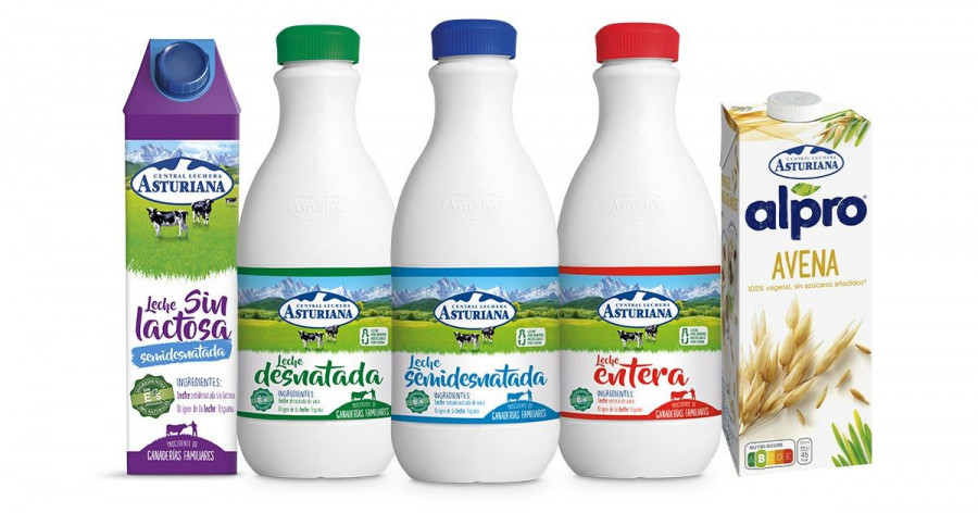 Las referencias que se incluyen en este lanzamiento son todas las opciones de leche tradicional, incluyendo entera, desnatada y semi, así como la versión sin lactosa y bebida vegetal.