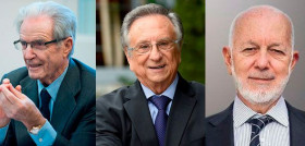 De izq. a der., Antonio Garrigues, Tomás Fuertes y José García Carrión.