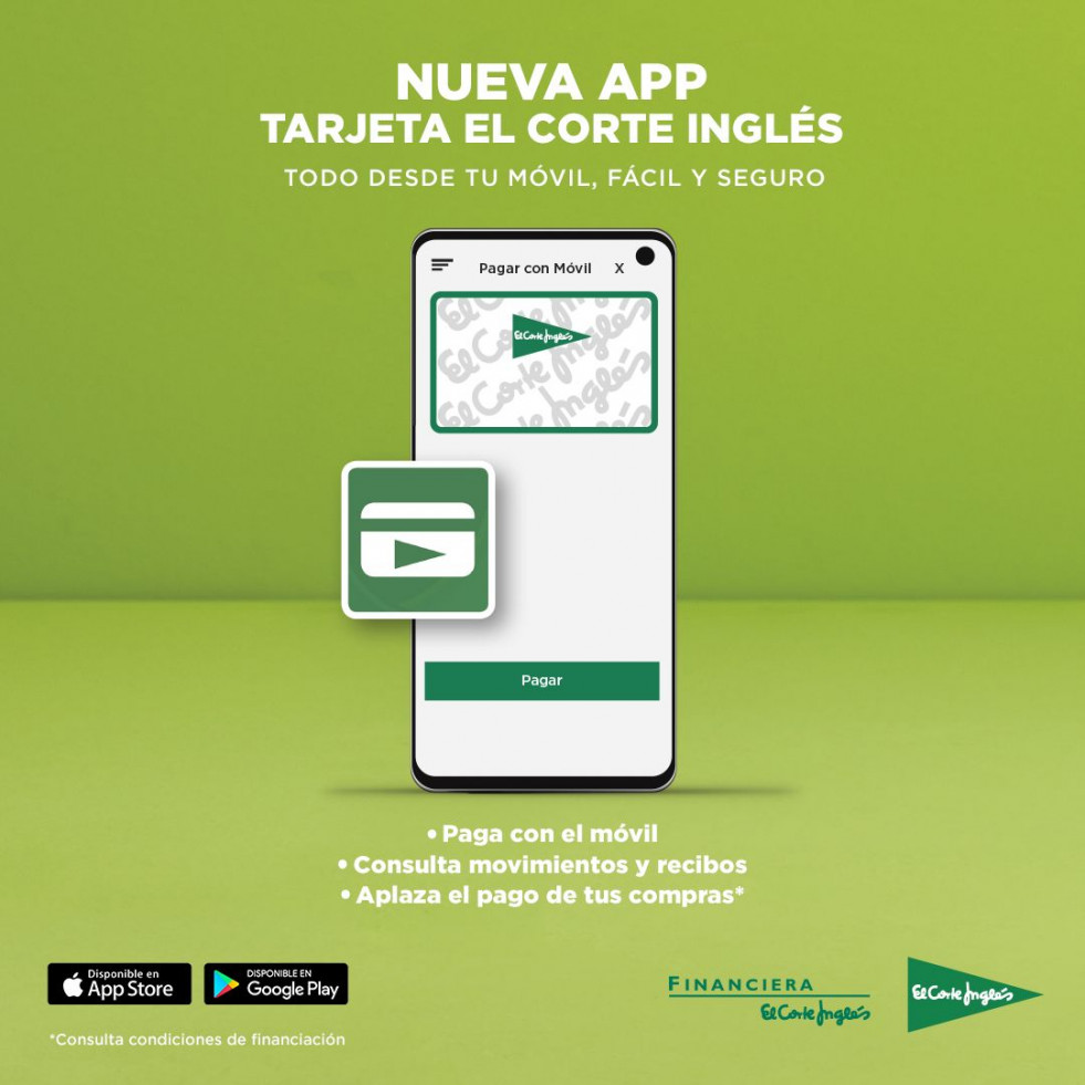 La nueva App permite también aplazar el pago de las compras, elegir entre distintas modalidades de pago y acceder a promociones exclusivas, entre otros servicios.