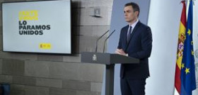Pedro Sánchez ha insistido en que es la mayor movilización de recursos económicos de la historia de la democracia. / Foto: Pool Moncloa/Borja Puig de la Bellacasa.