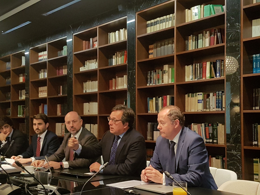 Los responsables de Ontier durante la presentación en la sede de Madrid del área legal Agrifood.