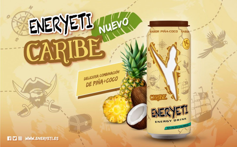 Eneryeti Caribe es fácil de reconocer por su tapa distintiva de color marrón y la lata con detalles color crema y dorado.