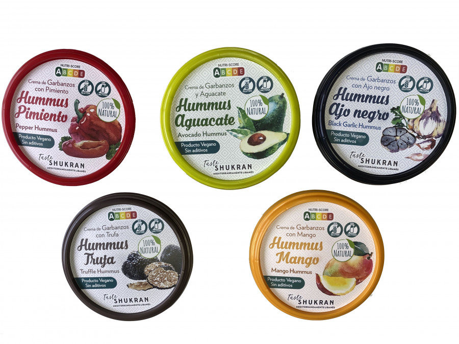 El grupo comercializará los hummus, el tradicional y el de trufa, en las secciones de platos preparados de los hipermercados. El resto de variedades, ajo negro, mango, aguacate y pimiento en los prod