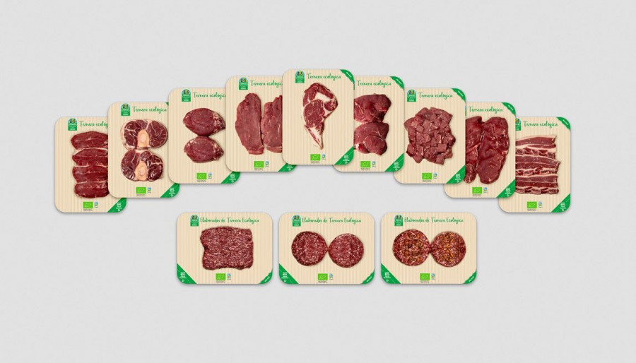 El lanzamiento cuenta con 12 referencias de ternera ecológica certificada en bienestar animal incorporando, ademas, un envase innovador orientado no sólo a la reducción del uso de plástico sino a 