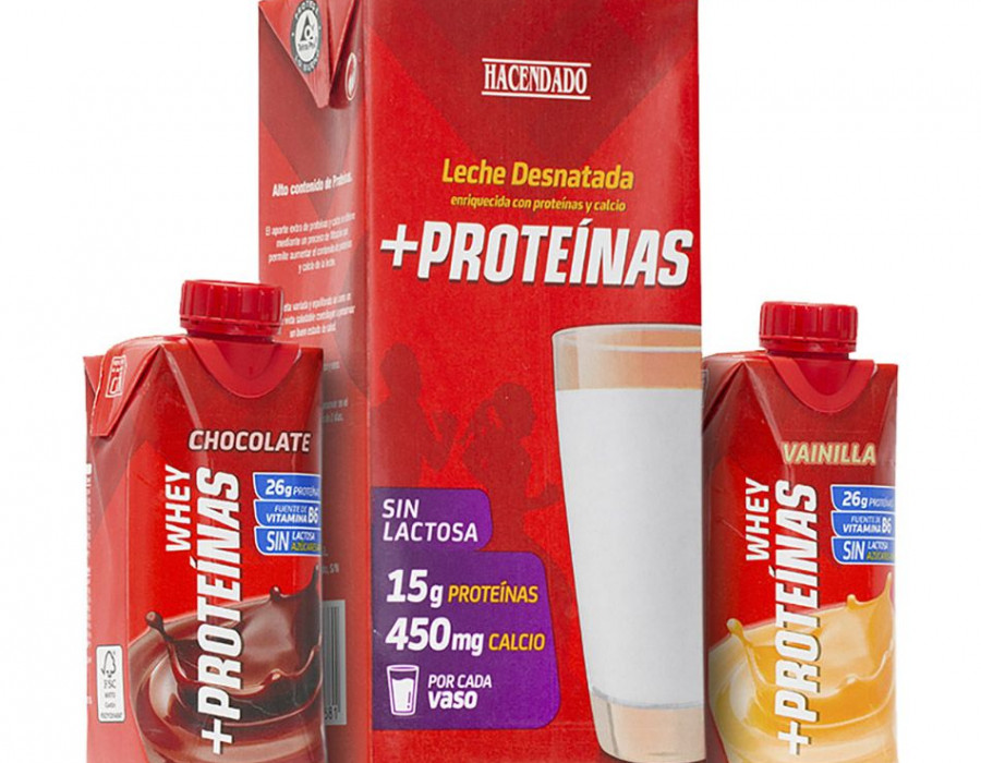 La gama de leche y batidos +Proteínas Hacendado ha sido reconocida como una de las grandes innovaciones del consumo en 2020.