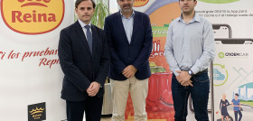 Pedro Guerrero Rubio, director del área de Prevención de Riesgos Laborales de Croem, Jose Manuel Lag, director general del Grupo Reina, y Raúl Picón Giménez, departamento de Marketing del Grupo R