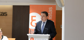 El ministro de Agricultura, Pesca y Alimentación, Luis Planas, ha participado hoy en el acto de presentación del Observatorio Financiero del Consejo General de Economistas, correspondiente al 3º cu