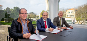 De izquierda a derecha: Silvino Gonçalves (director de Sulpasteis), Luis Miguel Simarro (director general de Congalsa) y Julio Simarro (director Comercial y de Marketing de Congalsa).