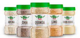 La compañía es pionera en ofrecer avena, quinoa, cous cous, chía y lino BIO en formato bote, un envase hasta ahora inexistente para este tipo de productos en la gran distribución.