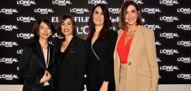 De izq a dcha, Nuria de Miguel (directora de la MBFWM), Esther García (directora de L’Oréal Paris), Estefanía Yáguëz (directora de ‘Consumer Insights’ de L’Oréal España) y Elsa Anka (mo