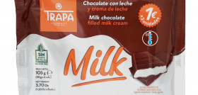 Tiene un alto contenido en leche y está exento de gluten, aceite de palma y grasas hidrogenadas y trans.