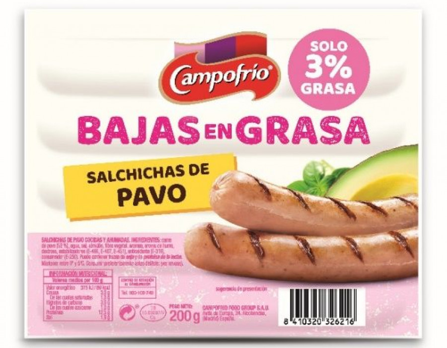 Esta gama, elaborada a partir de una receta de pavo, contiene solamente un 3% de grasa.