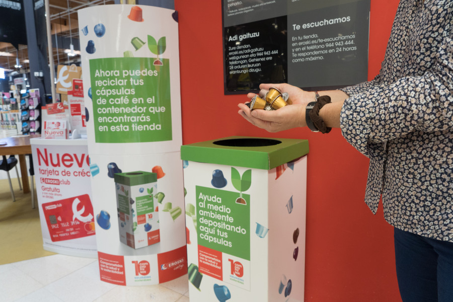 A través de esta iniciativa se puede recuperar el 100% de las materias primas de la cápsula y del residuo del café potenciando la economía circular.
