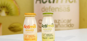 Se trata del primer Actimel con un 32% de frutas y vegetales sin azúcares añadidos.