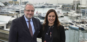 Constantí Serrallonga y Liz Plizga durante la presentación de la feria que tendrá lugar en Barcelona.