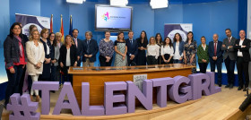 Representantes autonómicos, de Campofrío y de Stem Talent Girl durante la presentación.