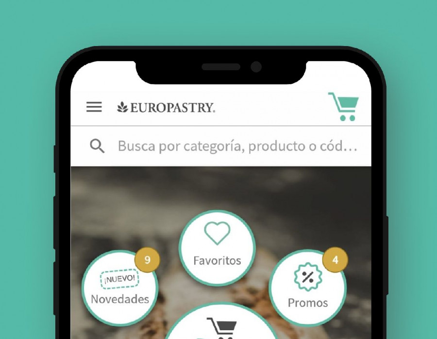 Aspecto de la nueva Europastry app.