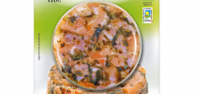 Packaging tartar de salmón bio de Royal.