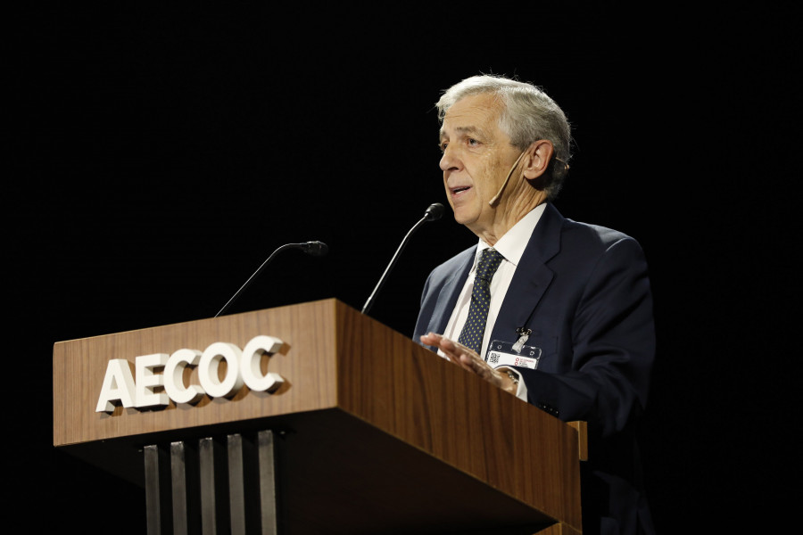 Javier Campo durante su intervención en el Congreso de Aecoc.