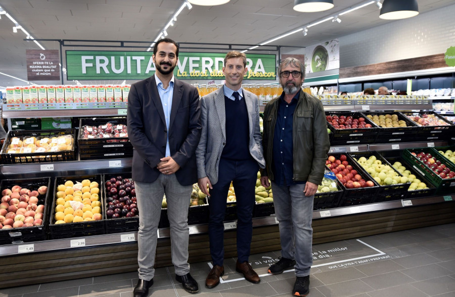 Alexandre Pagès, Ramon Arribas y Jordi Manils en la inauguración.
