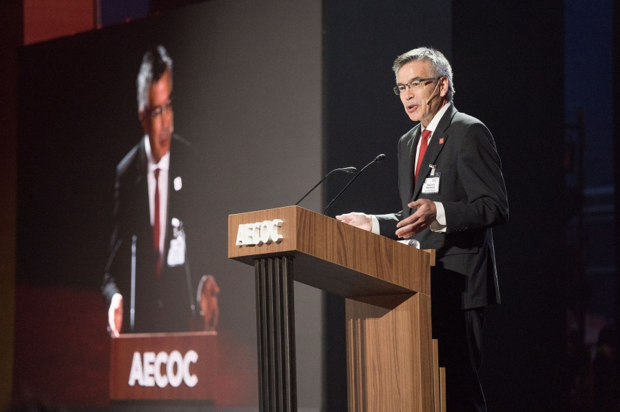 Agustín Markaide durante su intervención en el Congreso de Aecoc.