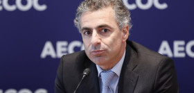 Gonzalo Guillén durante la rueda de prensa celebrada en el marco del Congreso de Aecoc en Bilbao.
