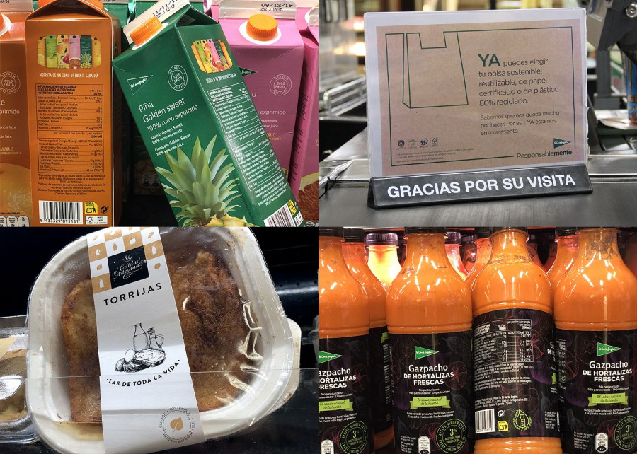 Algunas de las nuevas propuestas de packaging de El Corte Inglés.