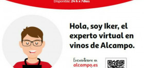 Iker, el nuevo experto en vinos de la web de Alcampo.