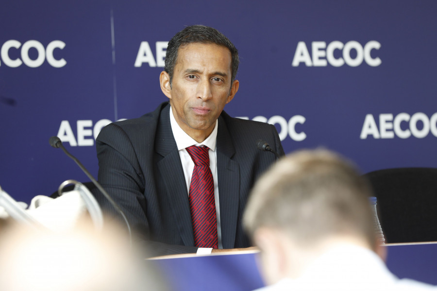 El director general de Campofrío el sur de Europa, Paolo Soares, durante la rueda de prensa celebrada en el Congreso de Aecoc.