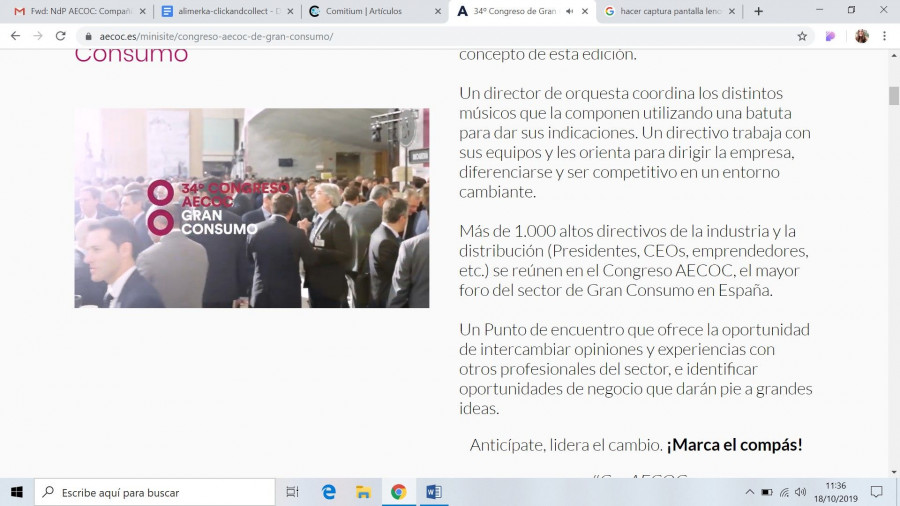 Imagen del vídeo de presentación del 34º Congreso Aecoc.