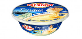 Nueva fondue de Borgoña sabor queso azul de President.