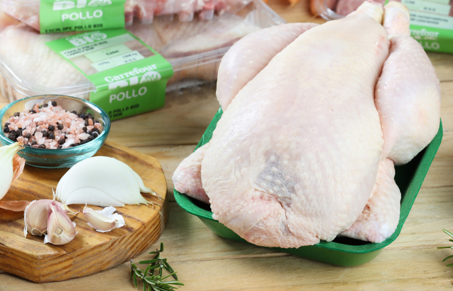 Nuevo pollo ecológico de Carrefour Bio.