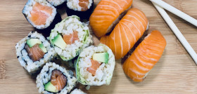 Nuevas variedades Carrefour de sushi a base de arroz integral y sushi sin gluten.