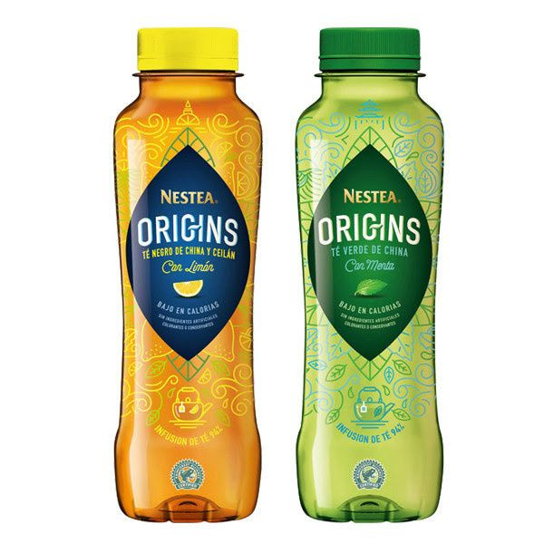 Nestea Origins, elaborado con un 94% de infusión de té, llega a España con dos variedades, Té Negro Limón y Té Verde Menta, ya disponibles en el canal de alimentación moderna.