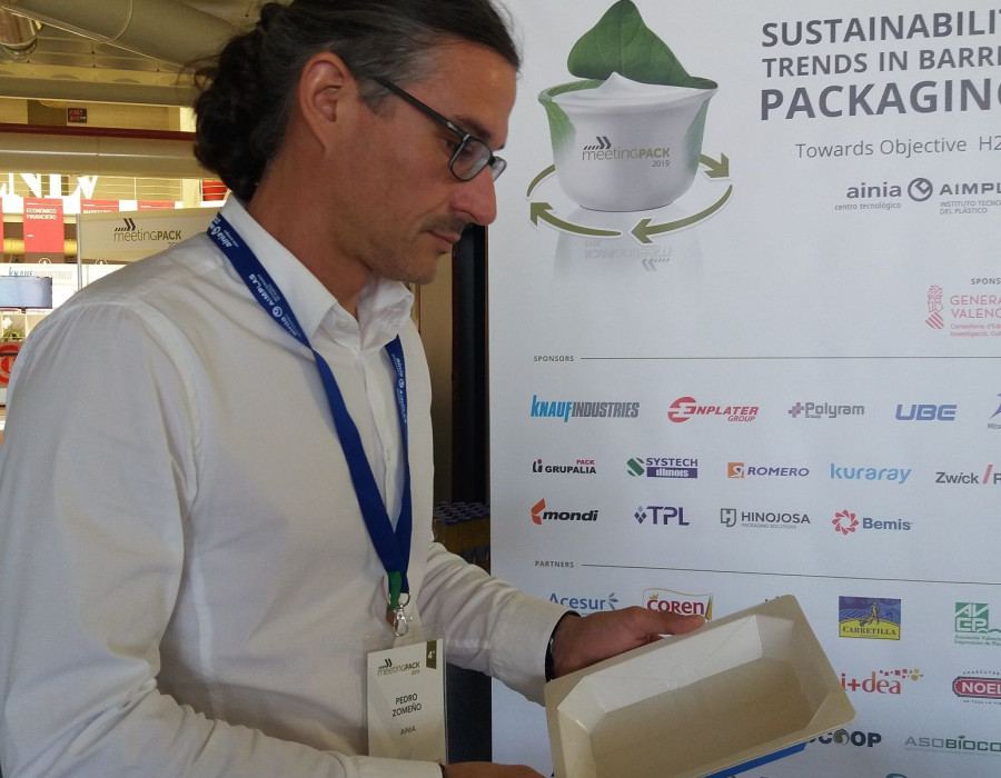 En el marco de MeetingPack 2019, da a conocer soluciones para la Economía Circular del plástico en ecodiseño, biomateriales y clasificación de plásticos usados para el reciclaje.