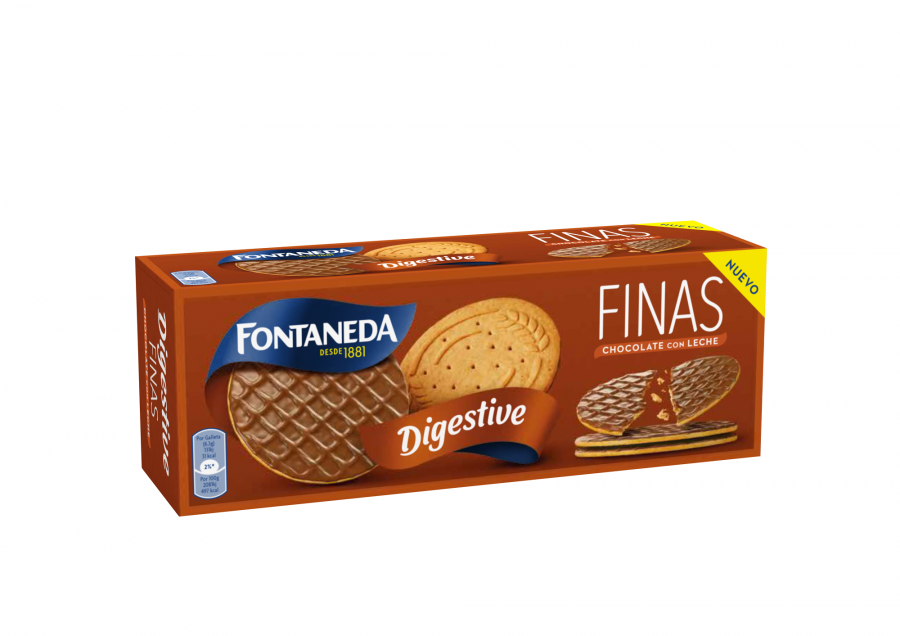 Nuevas Fontaneda Digestive Finas sabor chocolate con leche.