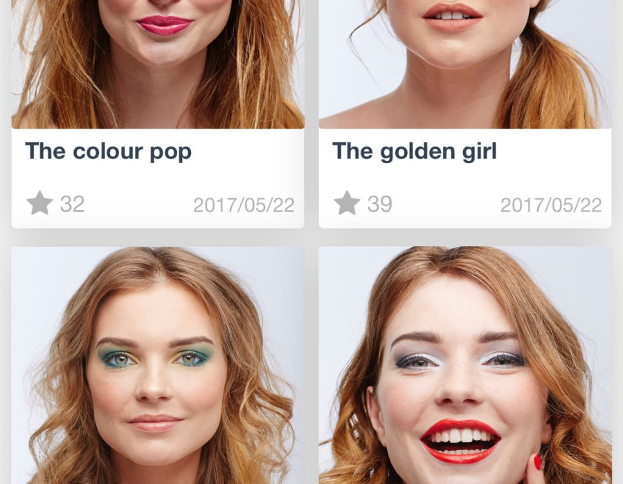 Cosmia Make Up utiliza realidad aumentada para crear potenciales looks de belleza.