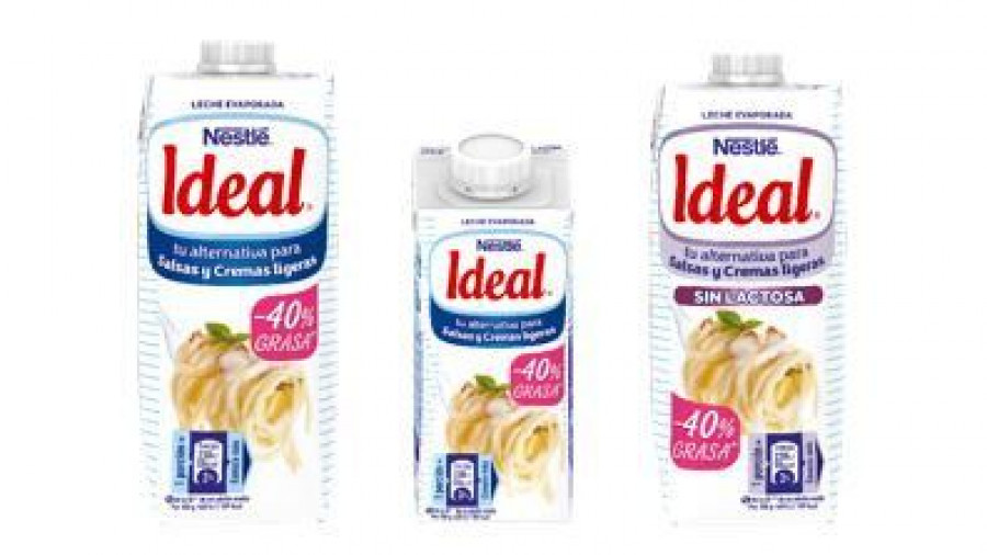 Nestlé relanza su leche evaporada Ideal. Está disponible tanto en su modalidad original como sin lactosa.