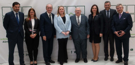 De izquierda a derecha: Jorge Romero, Mabel Díaz, Francisco de la Torre, Virginia González Lucena, María del Mar Martín Rojo, Sergio Cuberos, Manuel Cardoso.