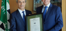 Javier Esteban, director regional de El Corte Inglés Galicia-Asturias, y Martín Pita, director de AENOR en la Región Atlántica.