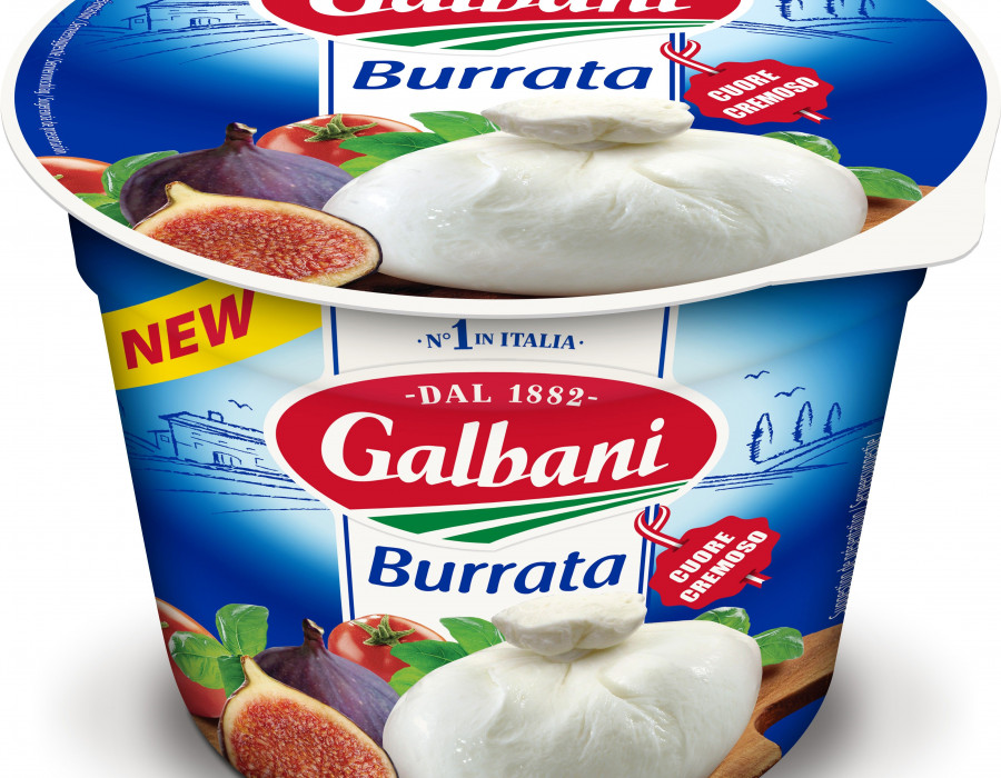 La burrata es una variedad de queso fresco italiano relleno de hilos de mozzarella y crema de leche fresca.