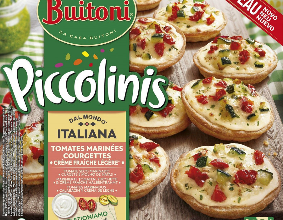 'Piccolinis Italiana', una combinación de tomates marinados, calabacín y crema de leche.