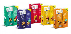 Good Morning, con mango; Good Working Day, con piña; Good Studying Day, con chocolate negro; Good Training Pro, con plátano y Good Sofa Pause, con blueberry, son las cinco propuestas de Medina para 