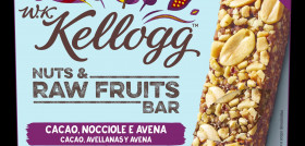 W.K. Kellogg ofrece ahora dos variedades de barritas; una variedad es con cacao y avellanas y la otra con semillas de girasol y chía.