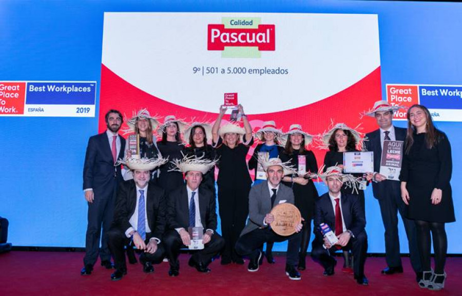 Calidad Pascual vuelve a situarse como una de las empresas empleadoras referentes en España.