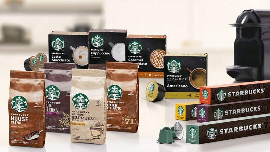 La nueva gama consta de 24 productos, que incluye café en grano, molido, así como las primeras cápsulas STARBUCKS desarrolladas para los sistemas de Nespresso y Nescafé Dolce Gusto.