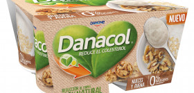 Los nuevos Danacol cuchara se fabrican en la planta de Danone en Aldaya (Valencia) y se presentan en un pack de 4 unidades.